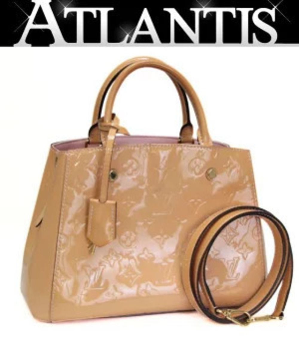 Louis Vuitton Montaigne Bag Vernis Dune Brown
